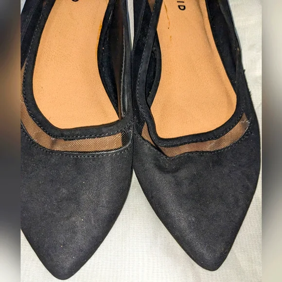 Torrid Mesh & Faux Suede Pointed Toe Women's Flats - Picture 2 of 7